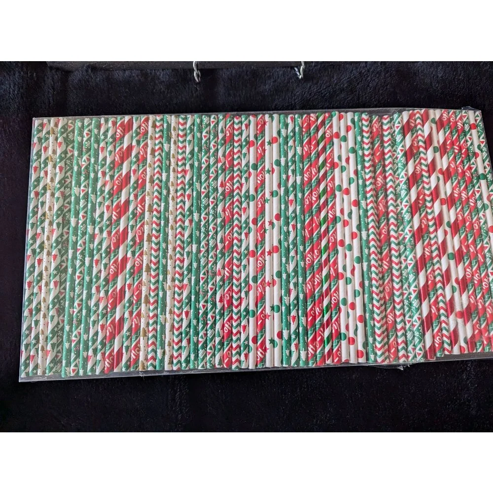 NWT Christmas Straws Pack of 180